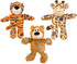 KONG Wild Knots Dog Toys 3 Pack Bear, Giraffe & Tiger Durable