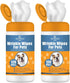 NOVEHA Wrinkle XL Wipes for Dogs, Removes Dirt, Wrinkles, Folds, Tear Stains, 240 Counts