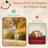 FurVeluxia 360Stretchy Period(XS,60PCS) Dog Diapers Female, Pull It Up Disposable Puppy Diapers with Waist,Super