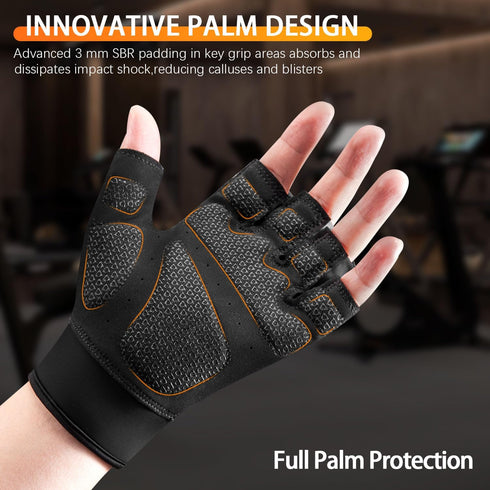 ZPLHXR Workout Gloves for Men and Women, Gym Gloves for Weight Lifting, Exercise, Cycling, Training & Fitness