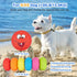 Dog Squeaky Toys, Latex Squeaky Balls for Small Puppy Chewing, Soft Fun Emoji Balls (6 PCS)