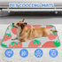 imiBBWQu Summer 27" 22" Dog Cooling Mat Pastel Bright Strawberries Fruit Dog Cooling Mats Washable Pads for Dogs to Lay
