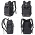 MOSISO 30L Tactical Backpack, Military Daypack with USA Flag Patch & USB Charging Port, Night Camouflage
