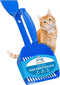 SCRAPE 'N' SCOOP Cat Litter Clump Remover with Sifter, 2 in 1 Litter Box Scooper & Scraper Tool