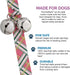 Handcrafted Dog Doorbell for Potty Training, Doggie-Safe USA-Made, Spring Fling Plaid