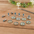Snowboard Binding Screw Set, Stainless Steel Mounting Screws with Anti-Slip Washers for Snowboard Replacement Hardware