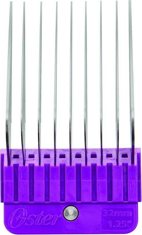 Oster 10-Piece Pet Clipper Guide Comb Kit, Stainless Steel (078936-100-000)