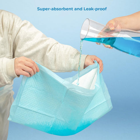 Best Pet Supplies, XL (36" x 28") Disposable Puppy Pads - 100 Pack, Ultra Absorbent, Leak Resistant, Baby Blue