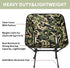 Backpacking Portable Camping Chair, Folding Chairs for Outside, Green Camouflage Lightweight Chair, Outdoor Collapsible