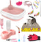 Hlimior Kitten Starter Kit, 15-Piece Cat Essentials Set Includes Litter Box, Toys, Collars,