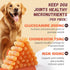 10.6 oz Pawmate Dog Treats Chicken Sausages, Natural Chicken Jerky Training Treats with Glucosamine, Chondroitin, MSM