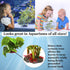 SunGrow Plastic Leaf Plant, Heavy-Duty Ceramic Base, Hiding Spot for Fish and Reptiles, 10 Inches