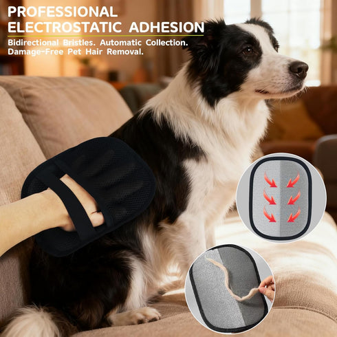 IDQQUQQ 4PCS 4-in-1 Pet Pro Grooming Tool | Pet Grooming Rake | Dog Hair Remover | Dog Shampoo Brush Pet Grooming Kit