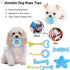 Puppy Toys, 8 Pack Teething Chew Toys Set, Cute Blue Soft Durable Interactive Toys for Small Dogs