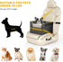 GENORTH 20 lbs,Dog Cozy Dog Car Seat for Small Dogs,Detachable Pet Car Seat Under Booster Seat with Chin Rest,Cushion