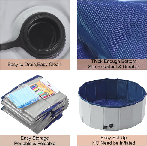 Artilife Dog Whelping Box, 32" Dia. x 12" H Grey Whelping Pen for Puppies and Birthing Supplies.