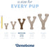 Benebone Puppy Wishbone Durable Chew Toy for Gentle Chewers, Real Bacon Flavor, Made in USA, Medium Size