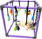 DOZZOPET Puppy Play Gym for Small Dogs with 8 Hanging Toys, Jungle