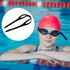 Universal Swimming Goggles, Swim Glasses with Silicone Strap, Black/Clear Replacement Accessories
