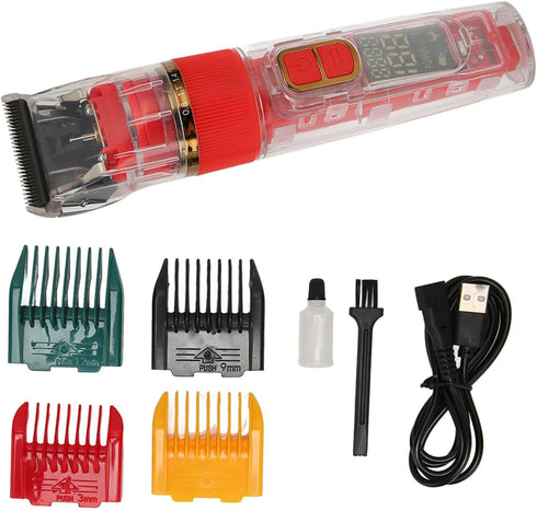 PODSJD Dog Hair Clippers Electric Trimmer with 3 Speed Control, Cordless Grooming Kit,