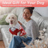 Kuoser Plaid Dog Sweater, Warm Patchwork Design Knitwear for Small Medium Dogs (XS, Red)