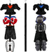 Portable Hockey Drying Rack, Sports Gear Organizer with 5 Adjustable Holder Hooks for Ice Hockey, Skating, Camping