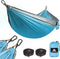 Ultra-Light Travel Camping Hammock | 300kg Load Capacity, (275 x 140 cm) Quick-Drying Parachute Nylon | Includes 2