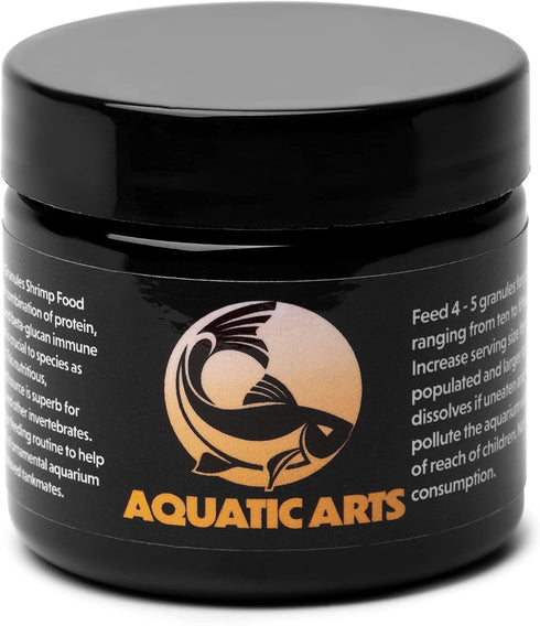 1oz Aquatic Arts Bee Pollen Shrimp Food Granules for Amano, Cherry, Neocaridina, and Other Freshwater Shrimp