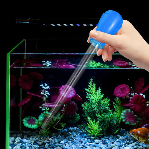 Fish Tank Water Changer, 16 inch Aquarium Clean Dropper, Waste Remover and Coral Feeder