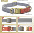 QRDA Dog Collar and Leash Set Silver Gray Adjustable Durable Nylon Pet Collars with Leashes Tactical Dog Leash Breakaway Dog Collar for Small/Medium Dog