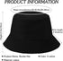 Sun Hat for Women, Reversible Cotton Bucket Hat for Summer Travel, Beach, Fishing