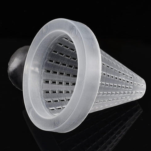 WEAVERBIRD 4PCS Aquarium Nematode Feeder, Live Blood Worm Plastic Cone Cup Shape Basket Feeder for Fish