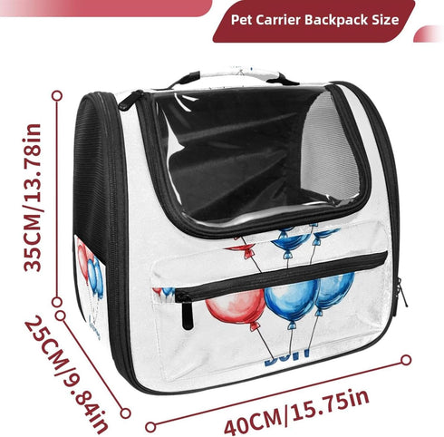 (2) Backpack Welcome Baby Pet Cat Carrier for Kitty Small Dog, Ventilated Pet Carrier Bag for Car, Walking, Hiking