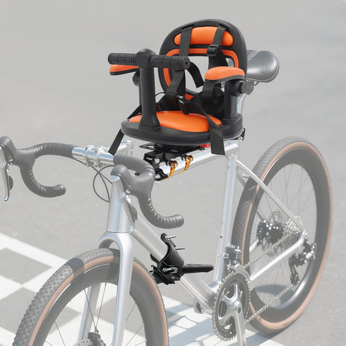 INPAITOO 360 6 8 88LBS Child Bike Seat, Front Bicycle Seat for Children, Rotate Kids Bike Seat Carrier with Adjustable
