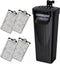 Aquarium Power Filter (3.5W), Silent Low-Water Filter for Small Fish Tank up to 15 Gallon, Black