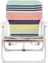 DESIGNSCAPE3D 5lbs, 22 23.6 24.8 inches Portable Folding Beach Chair, Lightweight Steel Frame, Multi-Color Fabric, x x