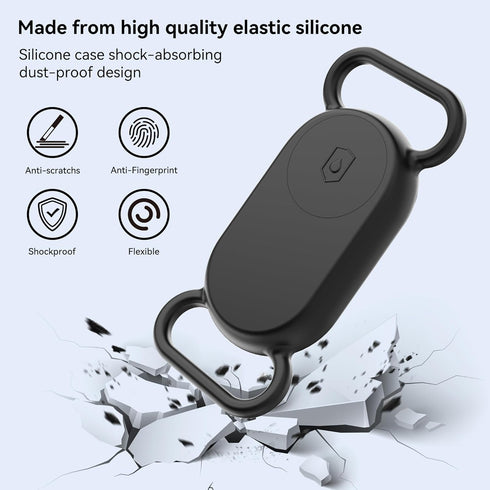 Waterproof Silicone Case Holder for Galaxy Smarttag2, 2 Pack Pet Collars, Anti-Lost Scratch Resistant Cover for Samsung