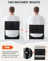 Sportneer Stadium Seats with Back Support: Height Adjustable Thick Padded Stadium Seats with Pocket, Shoulder Strap