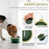 Collapsible Dog Bowl with Non Skid Suction Base, 100% Pure Silicone Foldable Water Bowl, 350mL