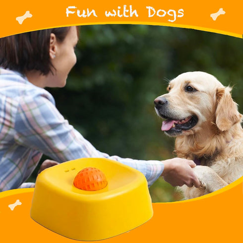 SUJEB 3/4 Interactive Slow Feeder Dog Lick Bowls for Liquid Treat Entertained Ball-in Bone Broth Dog Lick Bowl, Cup