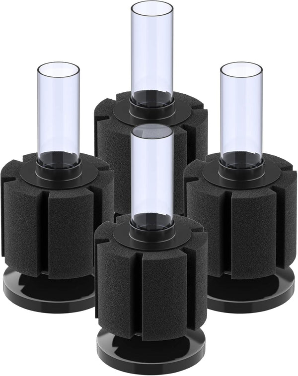 Pawfly 4 Pack Aquarium Nano Bio Sponge Filter Quiet Betta Fry Shrimp
