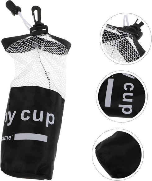 Yardwe Stacking Cup Storage Bag Mesh Drawstring Bag for Sport Stacking Cups Compact Design for Easy Carrying for Games