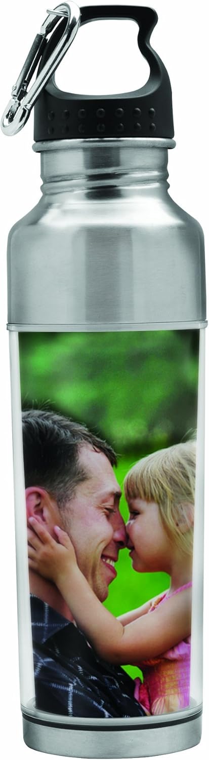 Thermo-Temp Stainless Steel Photo Water Bottle - Create Your Own Design