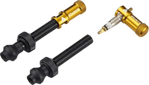 Granite Juicy Nipple Valve Cap with Valve Core Removing Function, Durable Alloy Bike Tire Dust Covers, Gold