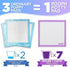 50 Count 59oz, 24x24 Inch POOPH Potty Pads Superior Absorbency & Odor Control Absorbs Leak-Proof, Track-Proof