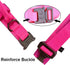 Tactical Dog Collar, Adjustable Military Nylon Collar with Heavy Duty Metal Buckle and Handle for Dog Training (Pink,