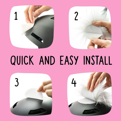 Unicorn/Narwhal Helmet Accessories with Sticky Hook & Loop Adhesive, Helmet Horn/Cover for Kids and Adults