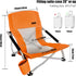 (1 Pack Nice C Chair Beach, Low Beach Chair, Sling, Folding, Portable, Concert, River, Beach Seat, Sillas de Playa