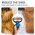 OneCut Pet Grooming Brush and Metal Comb Combo, Double Sided Deshedding Tool for Small, Medium & Large Dogs (Red)