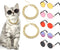 7 Pieces Sunglasses for Cats and Dogs, Gold Chain Costume, Funny Cute Retro Pet Cosplay